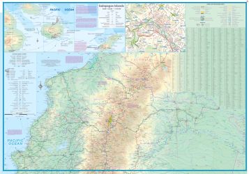 Ecuador Road and Physical Travel Reference Map. 7th Edition.