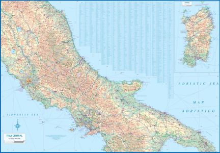 Italy South and Central Travel Reference Map America. 4th Edition