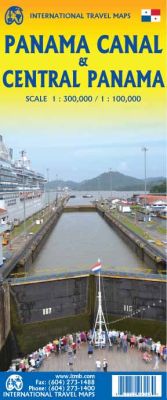 Panama Canal and Central Panama Physical Travel Reference Map. 1st Edition