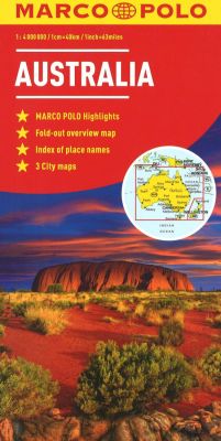 Australia Road and Tourist Map. Marco Polo edition.