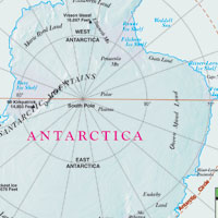 Antarctica WALL Map.