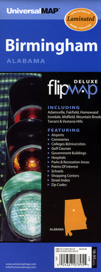 Birmingham "Flipmap", Alabama, America.