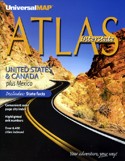 United States, Canada and Mexico Road and Tourist ATLAS.