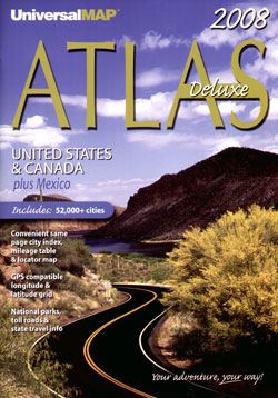 United States, Canada and Mexico "North America" Road and Tourist ATLAS.