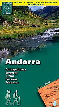 Andorra Road and Topographic Tourist Map.