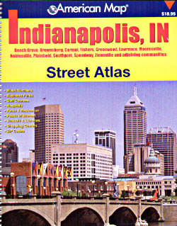 Indianapolis vicinity Street ATLAS, Indiana, America.