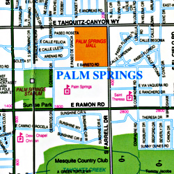Palm Springs and Desert Cities "CitySlicker" California, America.
