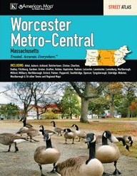 Worcester & Central Massachusetts Atlas, Massachusetts, America.