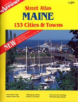 Maine, Cities & Towns, Street ATLAS, America.