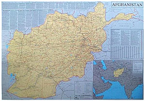Afghanistan WALL Map.