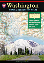 Washington State Road and Recreation Atlas, America.