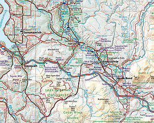 Washington State Road and Recreation Atlas, America.
