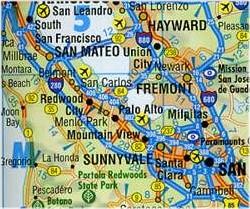 California South Road and Tourist Map.