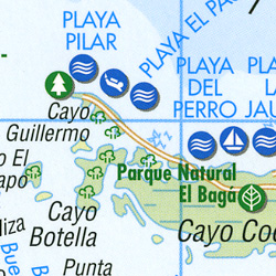 Cuba Road and Tourist Map.