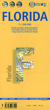 Florida Road and Tourist Map, America.