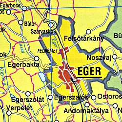 Hungary "Administrative" Map.