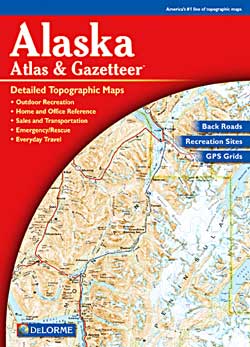Alaska Road, Topographic, and Shaded Relief Tourist ATLAS and Gazetteer, America.