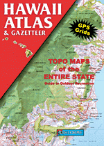 Hawaii State Road, Topographic, and Shaded Relief Tourist ATLAS and Gazetteer, America.