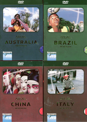 Discovery Atlas China: Revealed, Italy Revealed, Brazil Revealed, Australia Revealed - Travel Video.