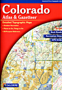 Colorado Road, Topographic, and Shaded Relief Tourist ATLAS and Gazetteer, America.