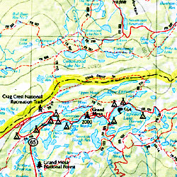 Colorado Road, Topographic, and Shaded Relief Tourist ATLAS and Gazetteer, America.