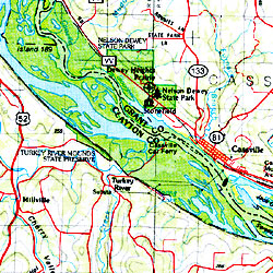 Wisconsin Road, Topographic, and Shaded Relief Tourist ATLAS and Gazetteer, America.