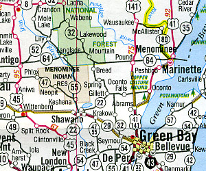 United States, Central and Western Road and Tourist Map, Canada.