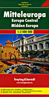 b. Central Europe Road and Tourist Map.
