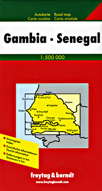 The Gambia Road and Tourist Map.