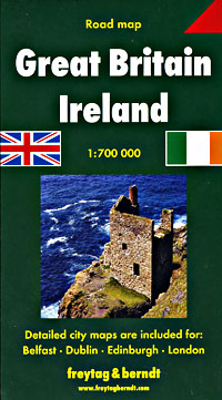 Great Britain and Ireland Road and Tourist Map.