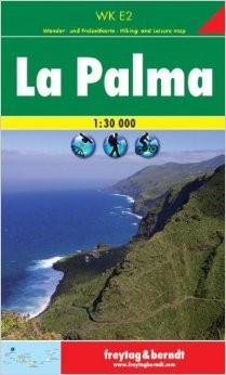 La Palma Hiking Map, Spain.