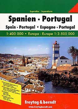 Spain and Portugal, Tourist Road ATLAS.