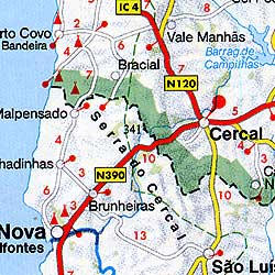 Spain and Portugal, Tourist Road ATLAS.
