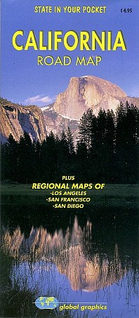 California Road and Tourist Map, America.