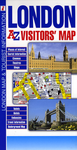 LONDON "Visitors Map", England, United Kingdom.