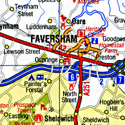 Surrey and Sussex Road and Tourist Map.