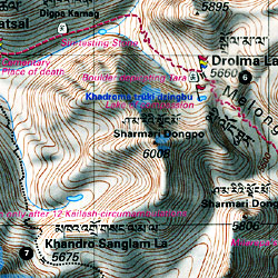 Kailash Trekking Map.