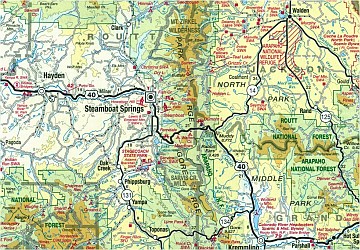 Colorado Road and Recreation "Oversized Expanded" Tourist Map, Colorado, America.