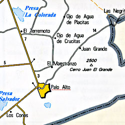 Aguascalientes State, Road and Tourist Map, Mexico.