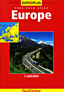 Europe Road and Shaded Relief Tourist ATLAS.
