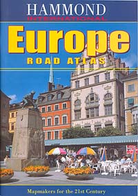 Europe Road and Shaded Relief Tourist ATLAS.