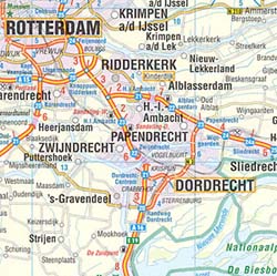 Netherlands Road and Tourist Map.