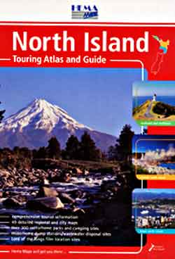 New Zealand, NORTH ISLAND, Road and Tourist ATLAS.