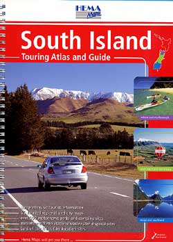 New Zealand, SOUTH ISLAND, Road and Tourist ATLAS.