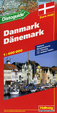Denmark Road and Shaded Relief Tourist Map.