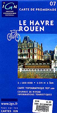 Le Havre and Rouen Section Map.