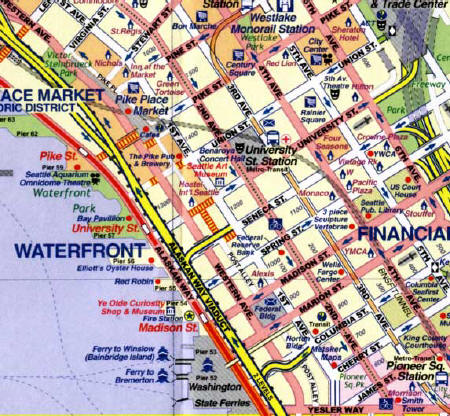 Seattle Street Maps | Detailed Travel Tourist City