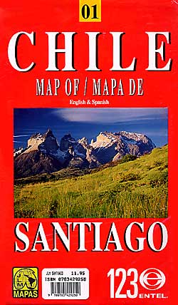 Chile Road Map and Santiago City Street Map.
