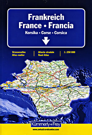 France, Belgium, and Luxembourg, Tourist Road ATLAS.