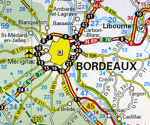 Michelin France "Reversible" Road Map, Travel, Tourist, Detailed.